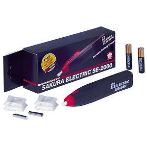 Sakura Electric Eraser Coordless, Battery, 20 Eraser Kit