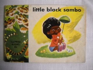   listed Rare Little Black Sambo 1950 Surprise Book Dell Publishing