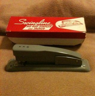 Vintage Swingline No. 400 Stapler And Tacker Made In USA New In Box