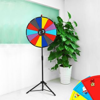 Professional 24 Color Prize Wheel of Fortune Carnival Spin Game Floor 