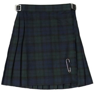 New Girls Pleated Black Watch Tartan/Plaid Scottish Kilt Skirt Ages 2 