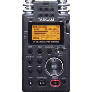 Tascam DR 100mkII   Portable 2 Channel Linear PCM Recorder
