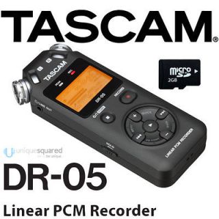 Tascam DR 05 Linear PCM Handheld Stereo Recorder