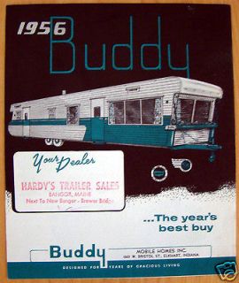 1956 Buddy Mobile Home Flyer