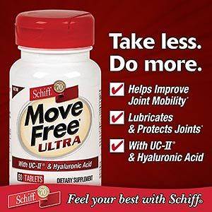 Move Free® Ultra, 60 Tablets Undenatured Type II Collagen and 