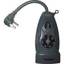 TORK 652A Plug In Outdoor Mechanical Timer NEW