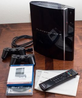 Sony PlayStation 3 80 GB Piano Black Console (NTSC   CECH L01 