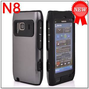 NEW HARD ALUMINUM METAL CASE COVER FOR NOKIA N8 GREY