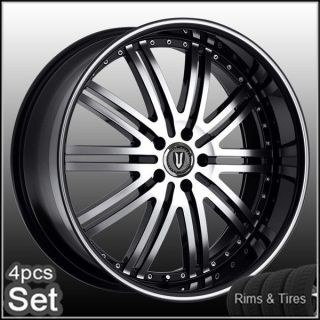 20 D1 Chrome Wheels and Tires PKG for Lexus,Impala,H​onda,Auio,Jagu 