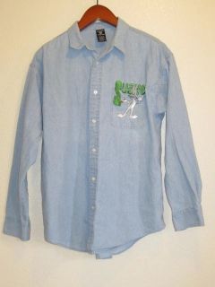 Mens Warner Bros Size L Bugs Bunny Suave button up long sleeve shirt
