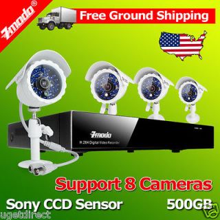 Newly listed ZMODO 8Channel Surveillance DVR 4 Outdoor CCD IR Security 