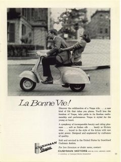 1961 VESPA ~ CUSHMAN MOTORS ~ La Bonne Vie! ~ Scooter