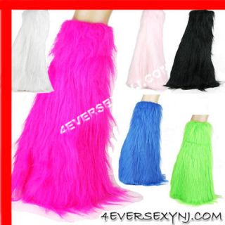 Sexy Faux Fur Boot Covers Leg Warmers Exotic Dancer