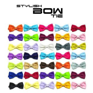 NEW Bow Tie Dickie Bow Bowties Pre Tied Many Colours For Weddings 