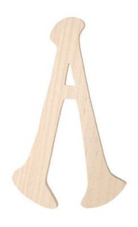   unfinished SPECIAL FONT WOOD LETTER alphabet name wall word paint