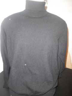 BRIONI MENS CASHMERE BLACK TURTLENECK SWEATER SIZE S MADE IN ITALY
