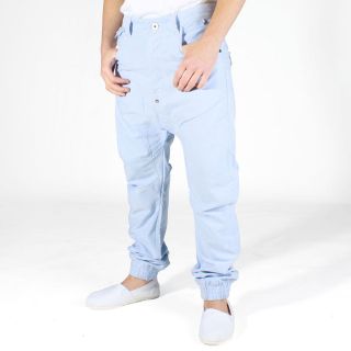 New Mens Voi Jeans Designer Spitfire Sky Chambray Cuffed Jeans
