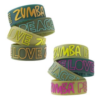   PLZ Peace Love Zumba Wide Rubber Bracelet Bracelets Ships fast