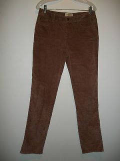 53) London Jean brown corduroy pants Christie Fit low rise skinny 10 