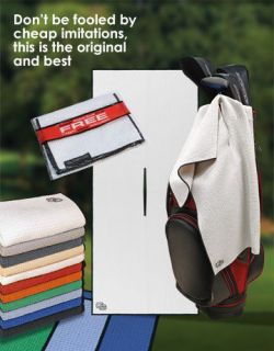 Club Glove Golf Caddy Microfiber Towel & Free Pocket Towel As used on 