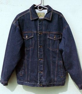 wool lined denim jacket in Mens Clothing