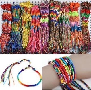   jewelry lots Braid Friendship Cords Strands Bracelets Mix colors