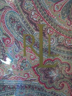   Lauren Fenton Paisley Rust 70 Inch Round Fall Autumn Fabric Tablecloth