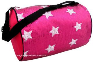 Girls Pink Gymnastics Cheer Dance Ballet Duffle Bag