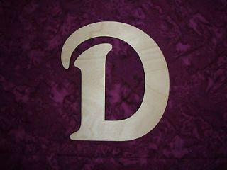 UNFINISHED WOOD LETTER D WOODEN LETTER CUT OUT 6 INCH TALL PAINTABLE 