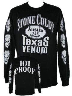Stone Cold Steve Austin Long Sleeve Texas Venom 101 Proof T shirt