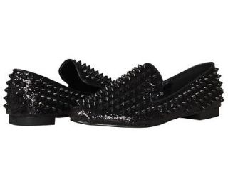   Spike Studded Glits Hellraiser Rivet Flats Loafers Black US Sz 6~7.5