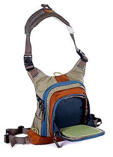   DEEP CREEK FLY FISHING CHEST PACK BARNWOOD FREE $7 TIPPET SPOOL   NEW