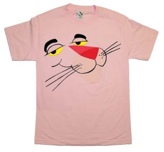 The Pink Panther Face Costume Cartoon TV Show T Shirt Tee