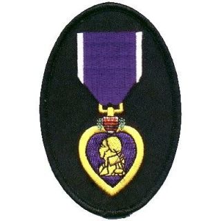 Purple Heart Medal Vet Veteran Military Biker NEW Patch