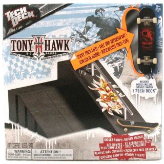 Tech Deck Tony Hawk Big Ramps   Ramp & Rail with Exclusive Fingerboard 