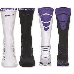 purple elite socks in Clothing, 