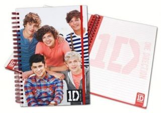 NEW ONE DIRECTION A5 SPIRAL NOTEBOOK STATIONERY GIFT