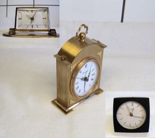 VINTAGE SMALL MECHANICAL CLOCK . CHOOSE ONE  JERGER, EUROPA OR 