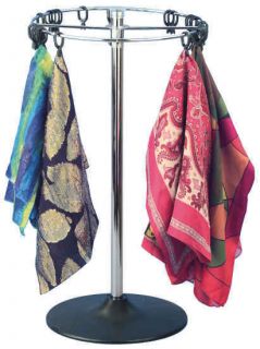 New Chrome Scarf and Handkerchief Counter Display Rack