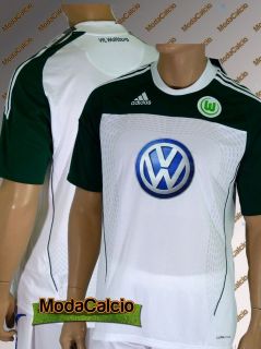 Jersey Shirt Adidas Wolfsburg WBF tg Short Sleeves 2010 11 White Home