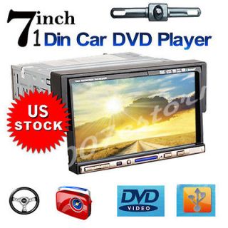 Good 1 Din 7 In Dash Car Stereo DVD CD MP3/4 Player Mulitmedia Touch 