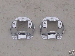 1965 66 Ford Mustang Chrome Shock Tower Caps NEW Pair