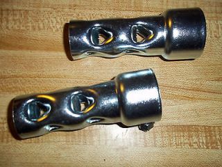 Pair 1 3/4 Universal Baffles Exhaust Pipes Mufflers