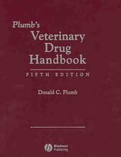 Plumbs Veterinary Drug Handbook Desk by Donald C. Plumb 2005 