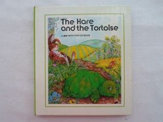 The Hare and the Tortoise by Aesop (1980, Hardcover) Vintage Mini Pop 