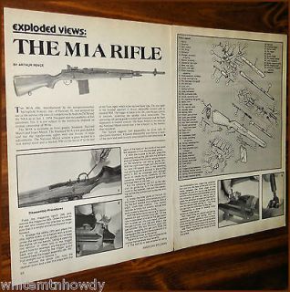 1981 M1A RIFLE Parts List~Assembly Article w/ Exploded View