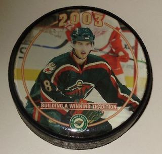 2003 NHL ENTRY DRAFT MINNESOTA WILD COLLECTIBLE HOCKEY PUCK #8 BRENT 