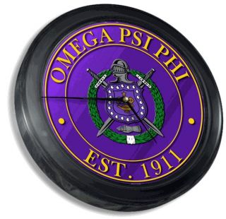 Omega Psi Phi Wall Clock