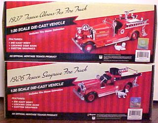 NEW 2012 TEXACO SEAGRAVE & AHRENS FIRE TRUCK #1 & #2 IN SERIES OF 6 