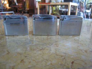 Vintage Set of 3 Ronson Adonis Lighters